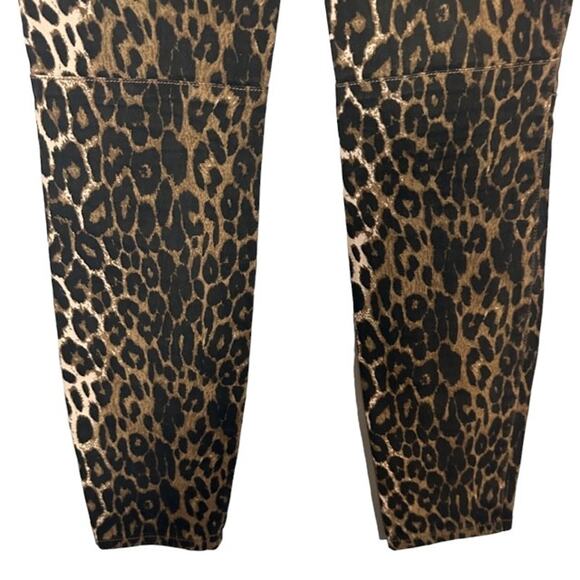 Ashley Mason Tan & Black Leopard Animal Print Cargo Skinny Pants Women Sz 5/27 - Picture 10 of 13